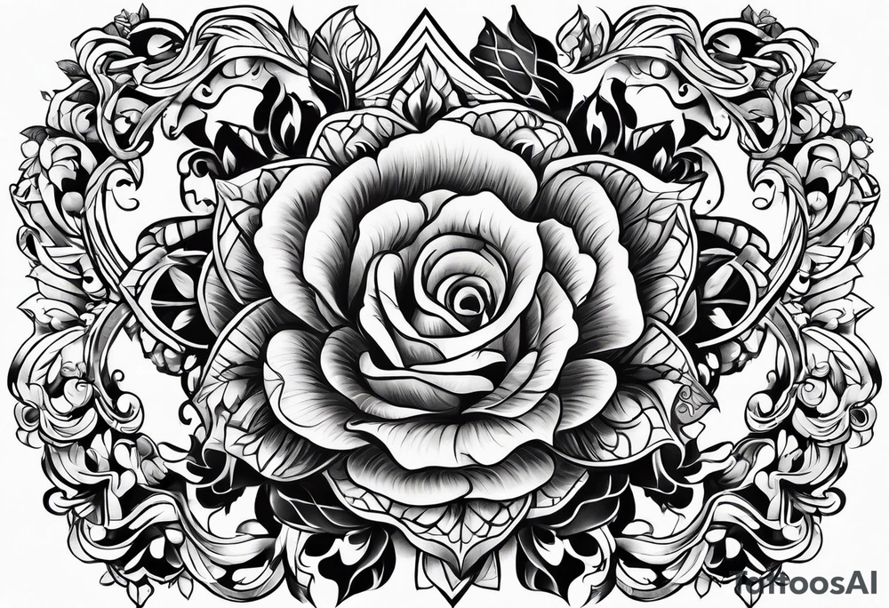 tattoo that fills entire length from shoulder to fingers that symbolizes pain tattoo idea