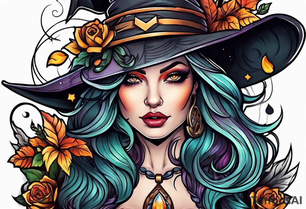 Witch tattoo idea