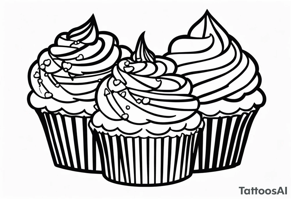 Cupcake or Food Item tattoo idea