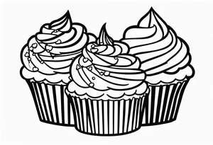 Cupcake or Food Item tattoo idea