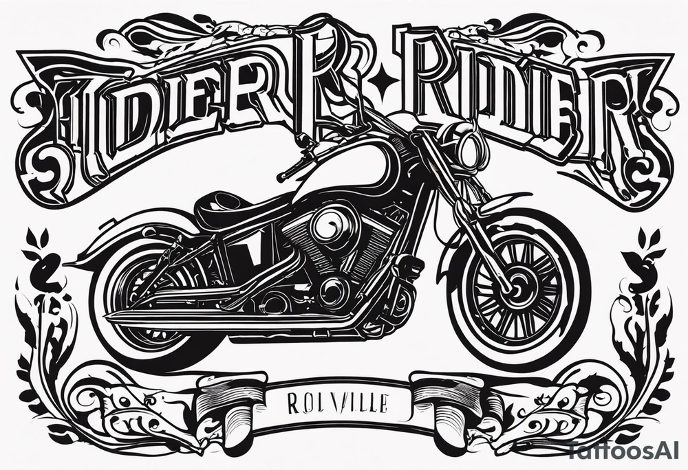“RIDER” tattoo idea
