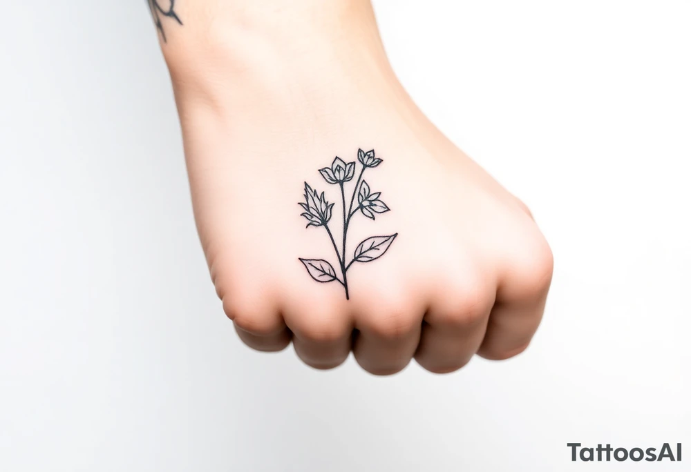 Floral urology inspired tattoo tattoo idea