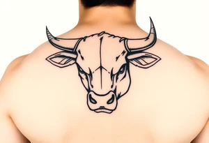 Wall Street bull with stock market tattoo idea