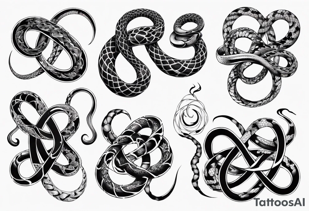 infinity snake tattoo idea