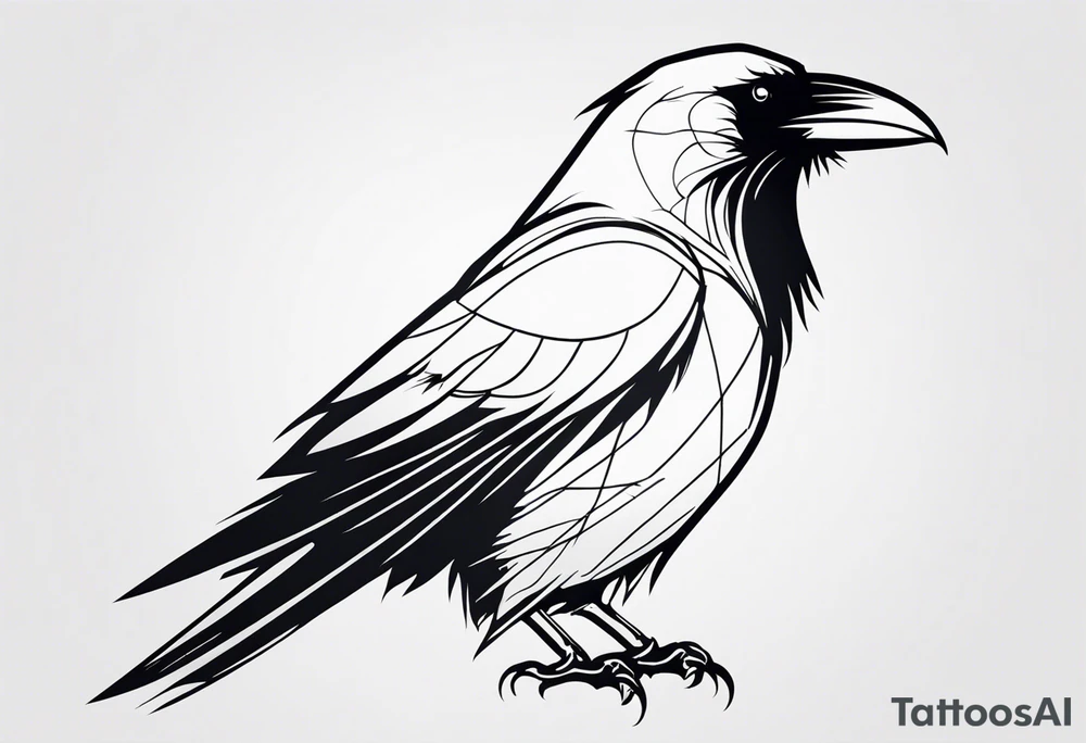 Raven tattoo idea