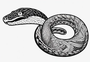Collarbone snake tattoo idea