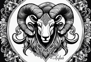 First born son, Aries tattoo idea