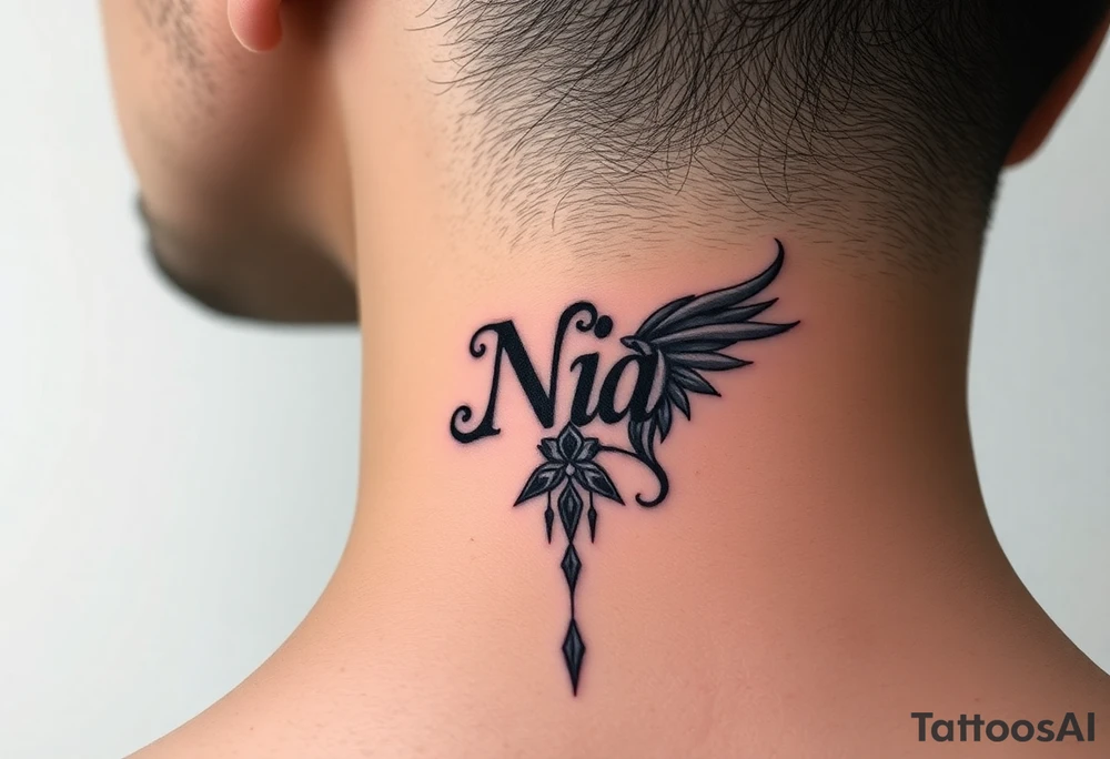 name Nia with dreamweaver tattoo idea