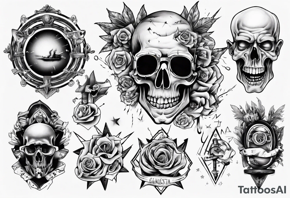 gangsta tattoo idea