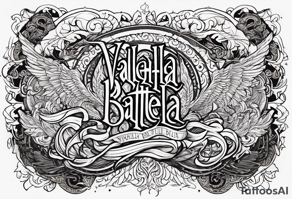 VALHALLA battle  prayer poem tattoo idea