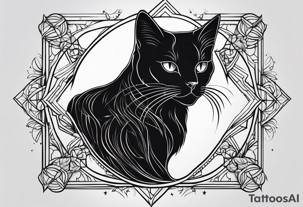 Black Cat tattoo idea