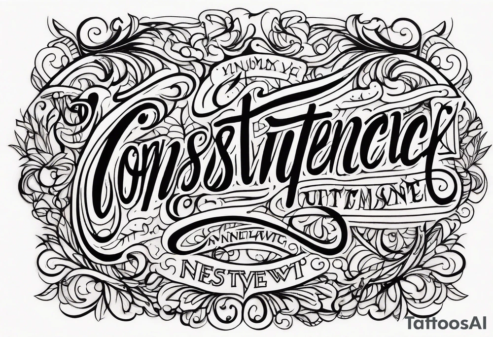 consistency unconstant tattoo idea