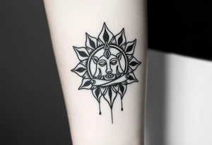 victory over coma and methadone. a new life in meditation tattoo idea