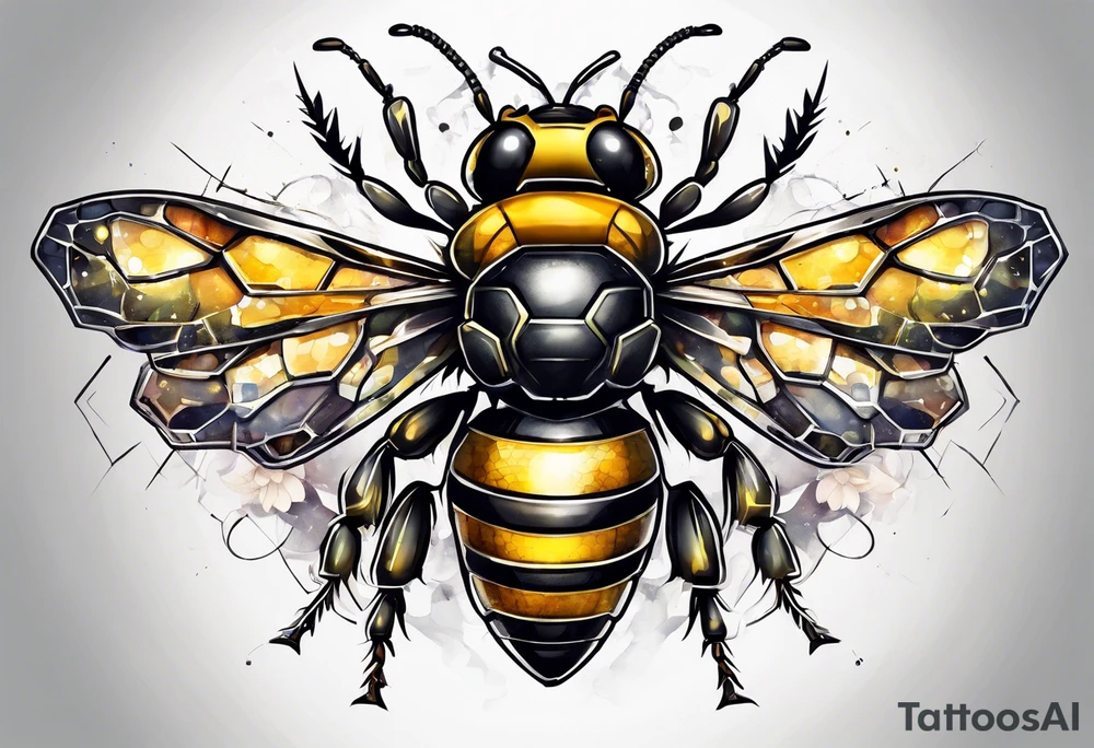 cyborg bee tattoo idea