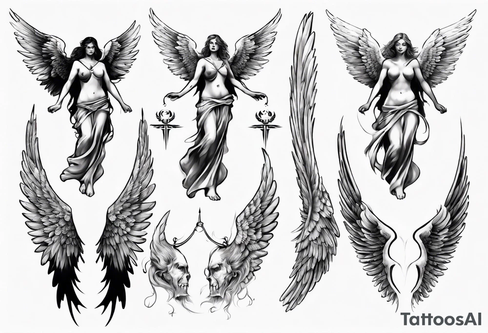 angel tattoo idea