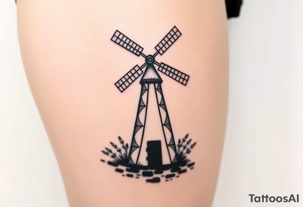 Windmill tattoo idea