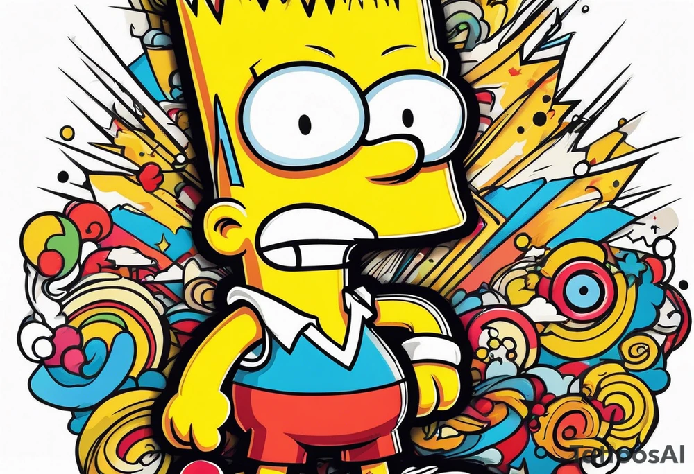 Bart Simpson tattoo idea