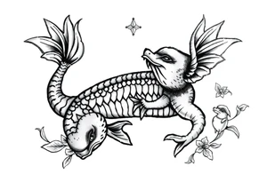 Erron, Pisces, Antique tattoo idea