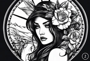 Underarm tattoo single with symbol 22 tattoo idea