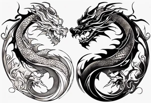 Two Dragons, Yin Yang tattoo idea