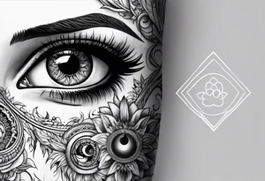 Third eye, smoke tattoo idea