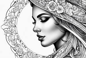 Light rays tattoo idea