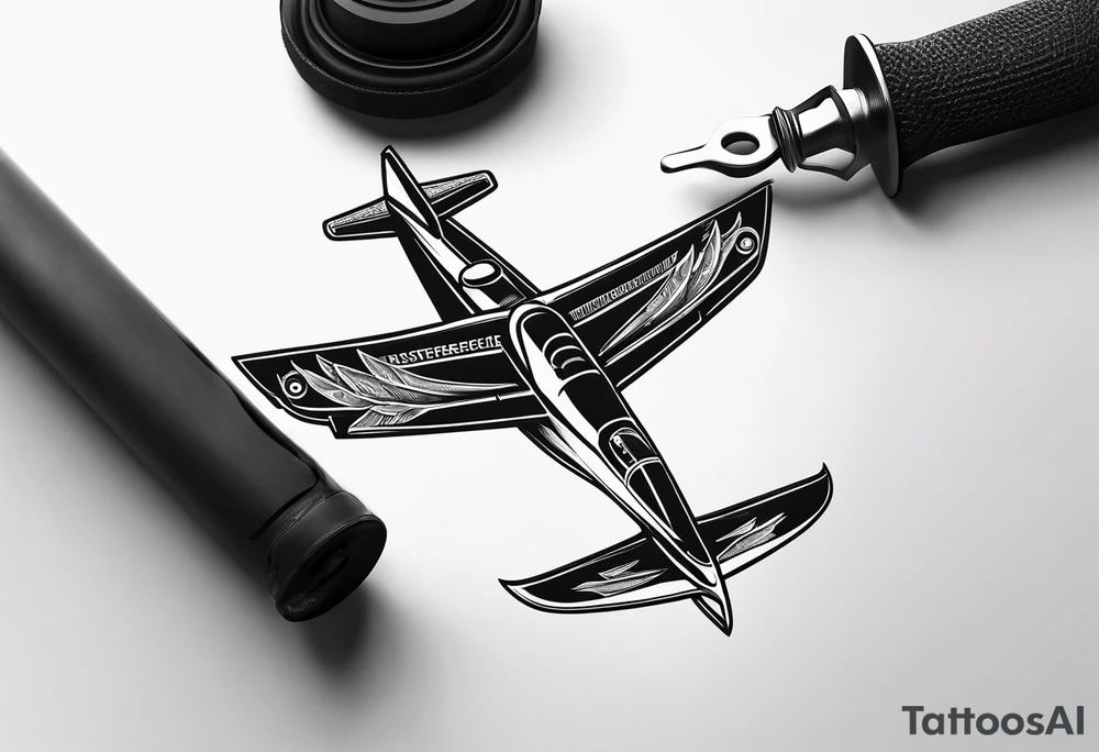 Spanner and plane tattoo idea