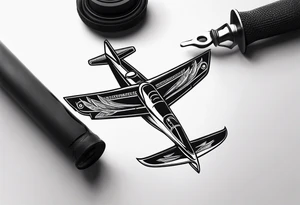 Spanner and plane tattoo idea