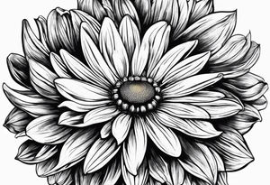 Chamomile flower tattoo idea