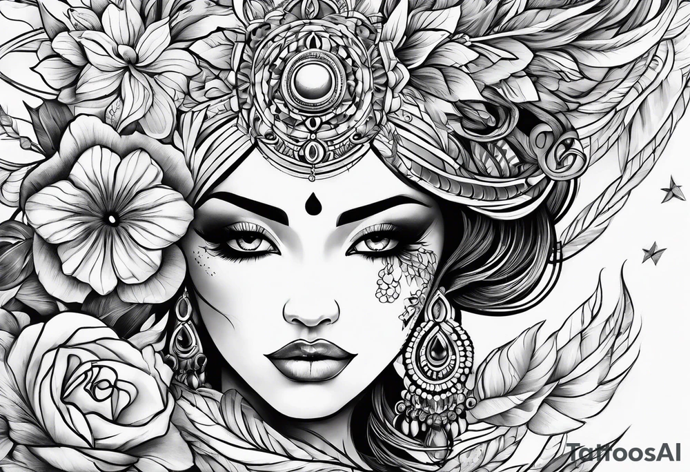 mar y sol tattoo idea