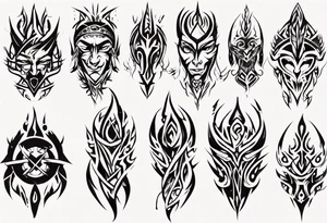 tribal artwork tattoo idea