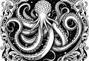 Tentacles starting at wrist and going up arm tattoo idea