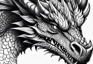 fantasy dragon tattoo idea