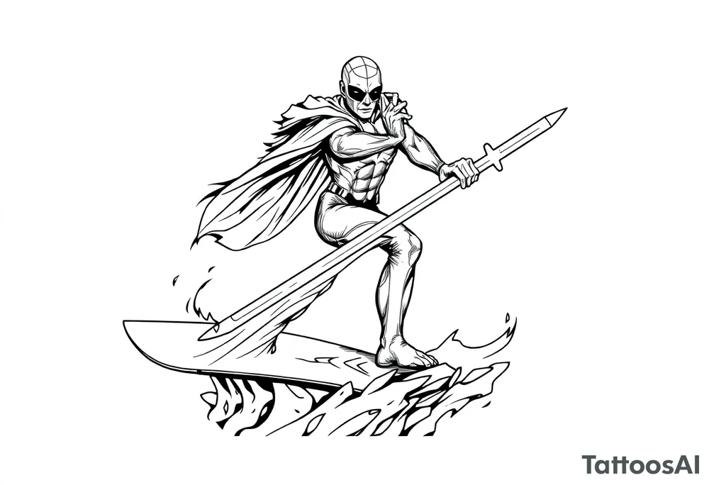 Silver Surfer tattoo idea