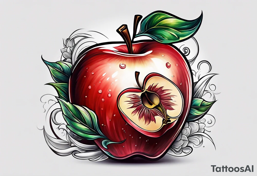 Red Apple tattoo idea