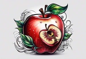 Red Apple tattoo idea