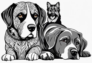 Dogs tattoo idea