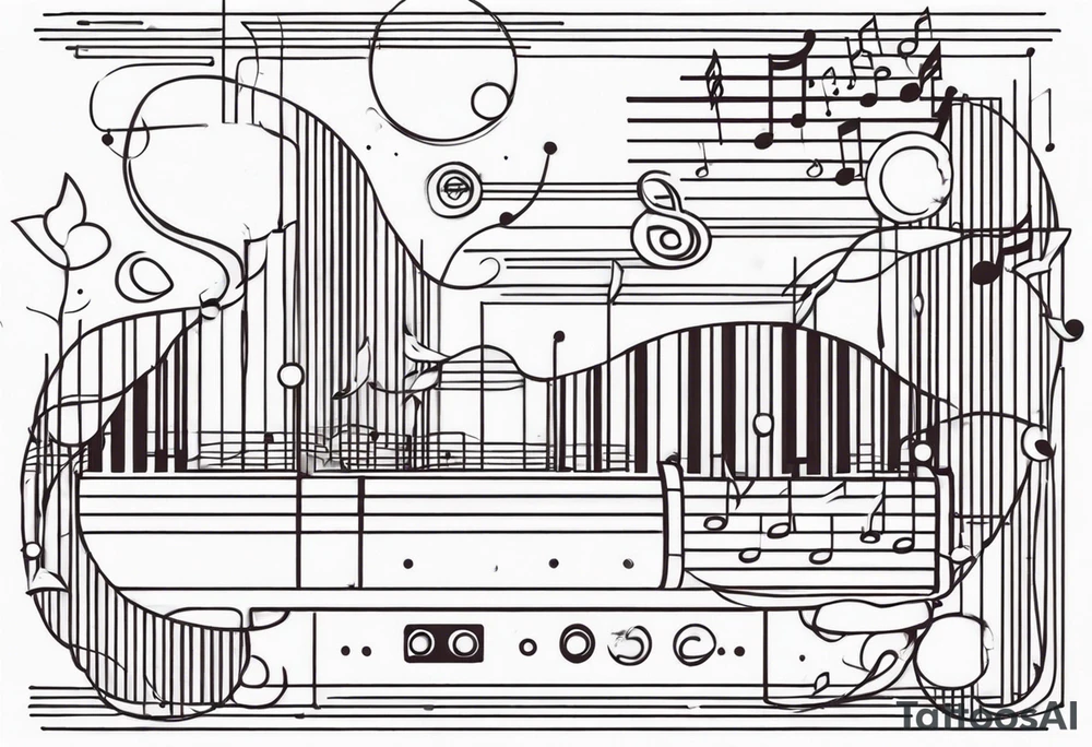 music tattoo idea