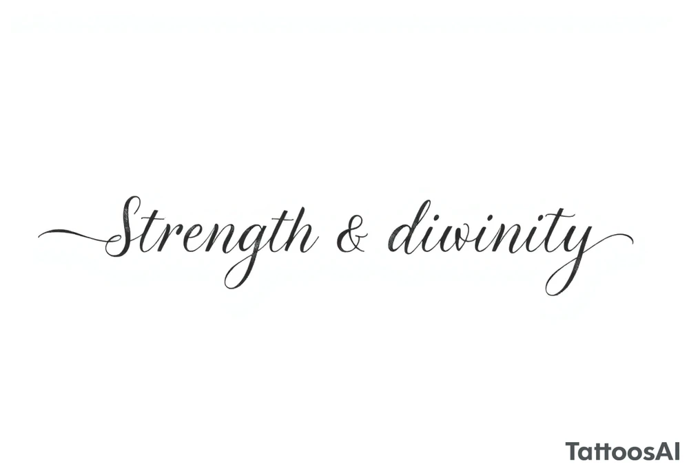 Strength divinity tattoo idea