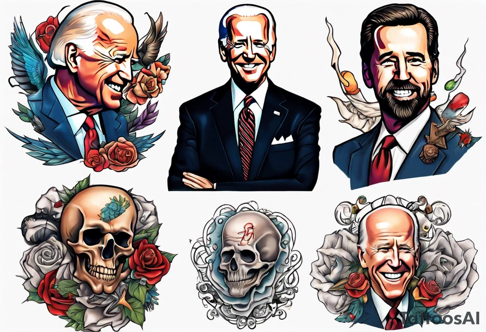 Joe biden tattoo idea | TattoosAI