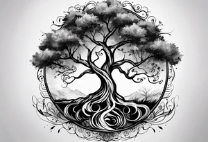 tree of life season tattoo idea