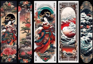 The name Nakama painted vertically, in Shôdo style. tattoo idea