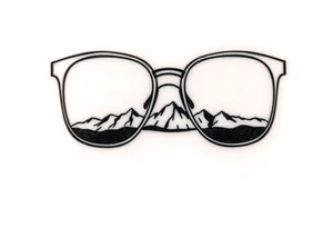 Landscape Reflecting Glasses
You can use the lenses of your glasses to depict a beautiful landscape, such as a sunset, a starry sky tattoo idea