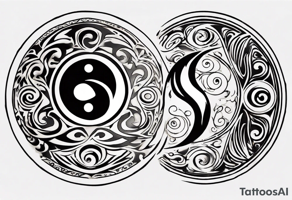yin yang tattoo idea