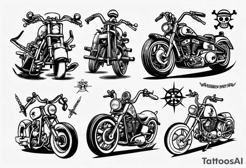 one piece chopper tattoo idea