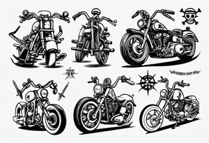 one piece chopper tattoo idea