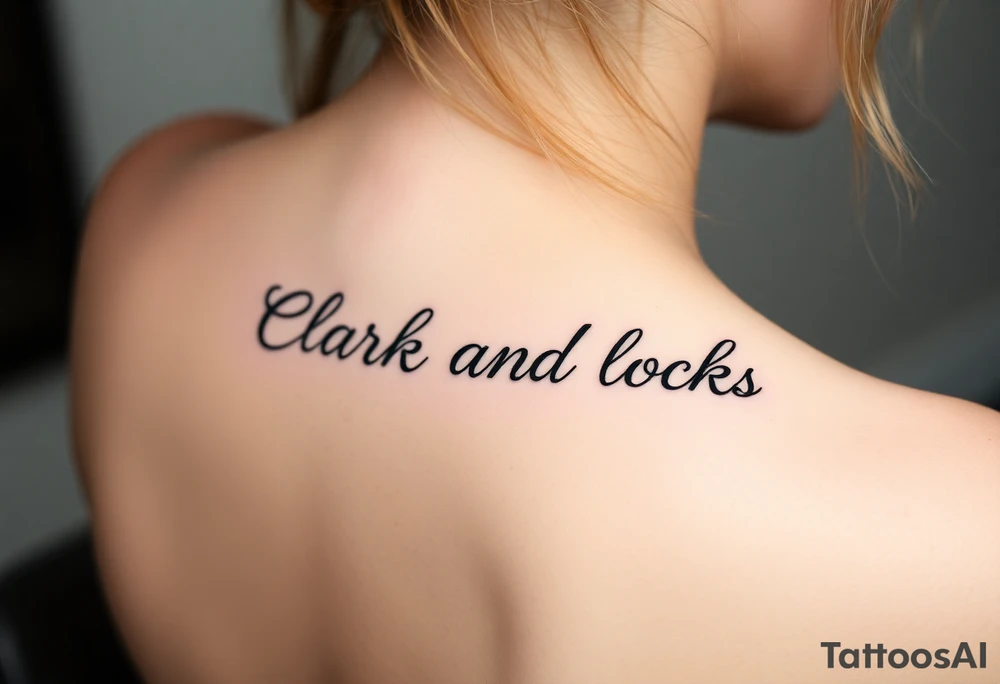 Clark and clocks tattoo idea