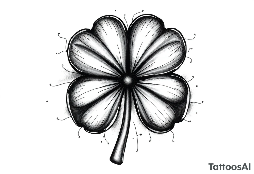 Irish clover tattoo idea