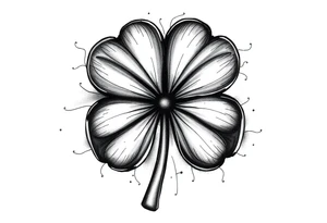 Irish clover tattoo idea