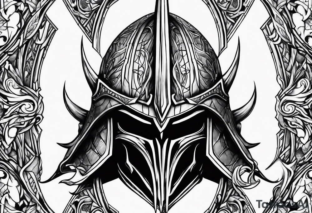 Helm of sauron tattoo idea